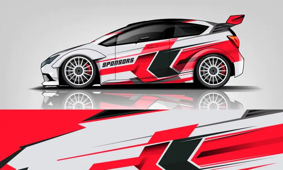 Custom vehicle wrap design